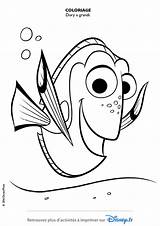 Dory Coloriage Nemo Disney Finding sketch template
