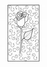 Coloring Rose Adult Mothers Mother Supplies sketch template
