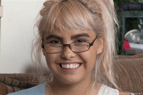 Super Cute Teen Wearing Glasses Candy Wallace Hairy Pussy