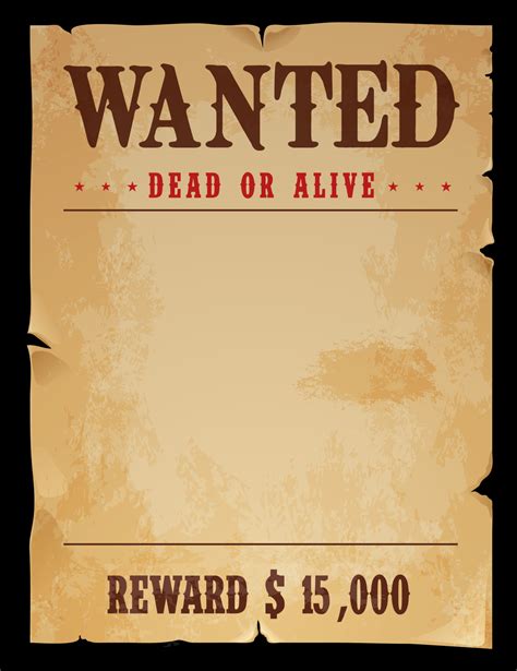 western wanted banner dead  alive poster  vector art  vecteezy