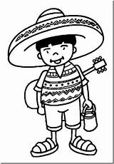 Coloriage Mexicain Mexican Sombrero Mexicanos Mexique Colorir Autour Imprimir Mexicaine Chezcolombes Kleuters Thema Maternelle Hispanic Imprimer Mexicano Clipartsco sketch template
