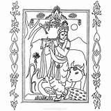 Krishna Steal Xcolorings sketch template