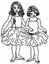 Coloring Two Ballerina Little Pages Girls Color Luna Printable Getcolorings Getdrawings sketch template