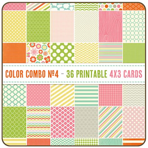 color combo  printables  cards  printable cards