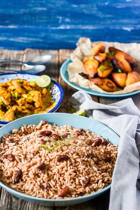 Jamaican Rice And Peas Recipe Jamaican Rice Pea Recipes