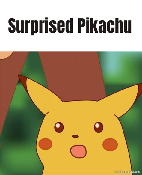 Pika Pika Mother Fucker Surprised Pikachu Memes Best Collection Of My