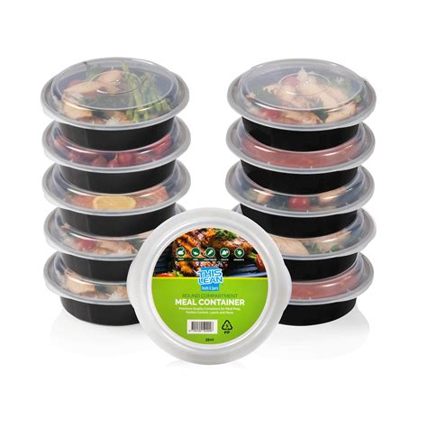 meal prep containers  pack  food storage  recipe portion size guide included