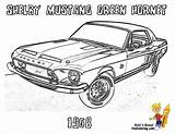 Coloring Car Mustang Muscle Pages Cars Shelby Yescoloring Printable Old Classic Hornet Green Gif Print Hot Printables Rod Comments Dodge sketch template