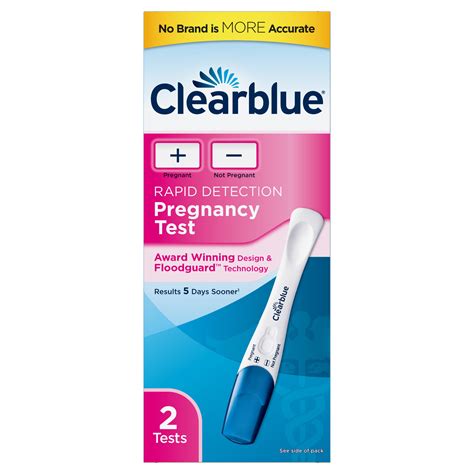 clearblue rapid detection pregnancy test  ct prueba de embarazo