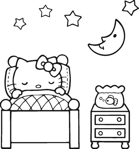 top  sleeping coloring pages