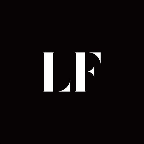 lf logo letter initial logo designs template  vector art  vecteezy