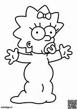 Simpsons Colorings Consent Colorear Presionar Recordar sketch template