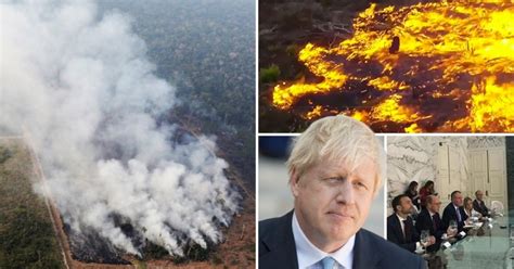 uk government on trade mission in brazil as amazon rainforest burns
