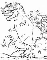 Coloring Rex Dinosaurus Monstrous Color sketch template