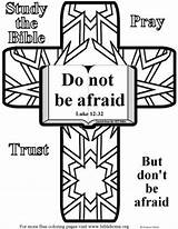 Coloring Fear Bible Pages Trust Bibleparent Translation James King sketch template