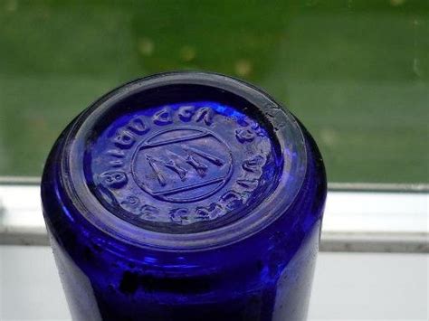 Vintage Cobalt Blue Vicks Vaporub Jar With Screw On Lid