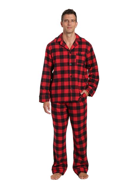 mens  cotton flannel pajama set noble mount