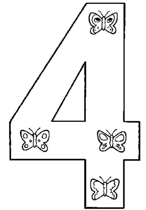 number  coloring page printable