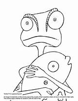 Rango Coloring Fish Pages Clipart Supercoloring Categories Clipground sketch template