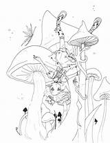 Coloring Pages Mushroom Trippy Printable Magic Mushrooms Psychedelic Print Deviantart Color Hippie Adults Popular Drawing Library Clipart Getcolorings Books Amazing sketch template