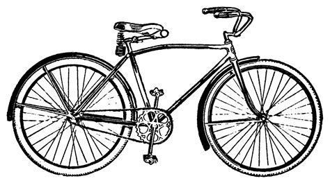 bicycle clipart outline bicycle outline transparent