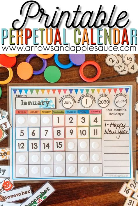 preschool morning binder printable monthly calendar arrows applesauce
