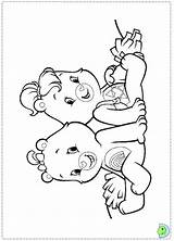 Coloring Dinokids Bears Care Close Pages sketch template