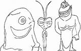 Aliens Vs Coloring Characters Monster Monsters Size Print sketch template
