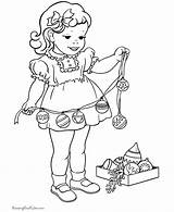 Christmas Coloring Pages Tree Decorations Decorating Printing Help sketch template