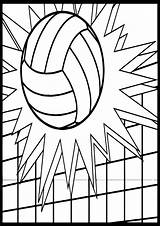 Volleyball Coloring Pages Ball Printable Sheets Choose Board Kids sketch template
