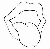 Tongue Mouth Draw Sketch Drawing Step Easy Paintingvalley Sketches sketch template