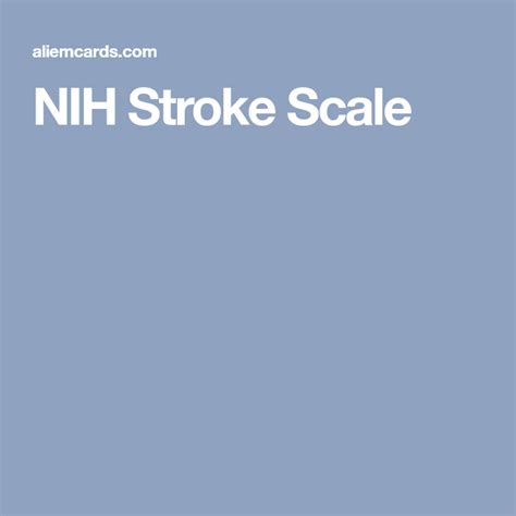 nih stroke scale nih stroke scale nih scale
