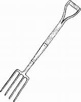 Fork Coloring Pitch Pages Garden Spoon Getcolorings Getdrawings sketch template