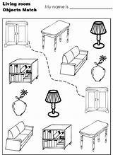 Room Living Coloring Pages House Print Empty Hidden Teacher Choose Board sketch template