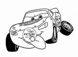 Mcqueen Lightning Cars Coloring Pages Disney Kids Funny Printables Wuppsy sketch template