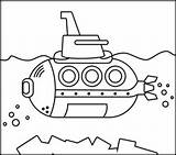 Submarine Mewarnai Kapal Selam Yellow Submarino Designlooter Coloritbynumbers sketch template