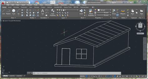 draw  simple house    autocad
