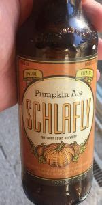 pumpkin ale  schlafly tap room beeradvocate