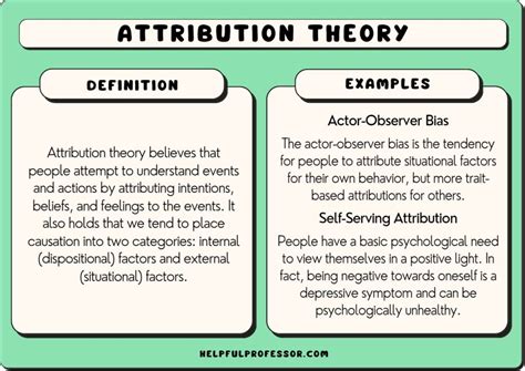 attribution theory examples