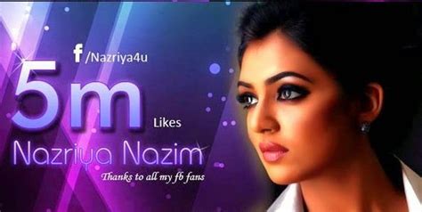 nazriya nazriya nazim crosses 5 million facebook