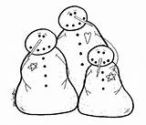 Snowman Primitive Printable Patterns Coloring Pages Three Pattern Snowmen Winter Christmas Color Print Template Getcolorings Printablee Stencils Choose Board sketch template