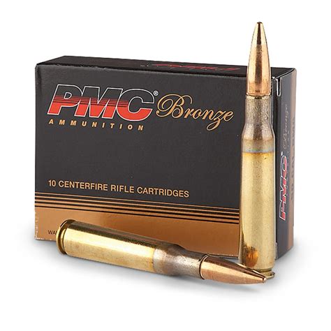 pmc bronze   bmg fmj bt  grain  rounds
