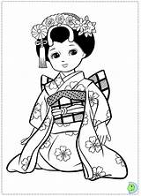 Coloring Japanese Girl Pages Geisha Girls Sheets Doll Dinokids Coloriage Dolls Japan Books Asiatique Colouring Printable Around Getcolorings Nurie Kiddles sketch template