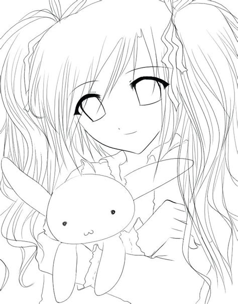 anime coloring pages  girls  getdrawings