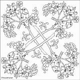 Coloring Pages Mandala Blossom Nicole Apple sketch template