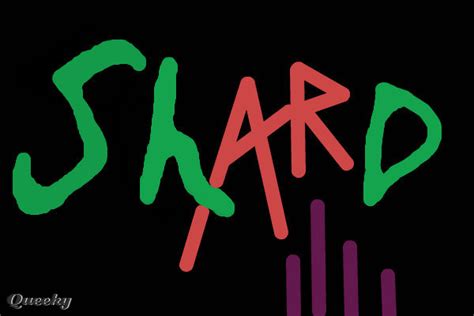 shard logo  signs speedpaint drawing  fuzzylou queeky draw paint