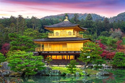 le pavillon dor temple kinkakuji  kyoto japon photo gratuite