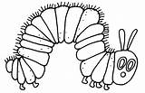 Raupe Caterpillar Carle Hungrige sketch template