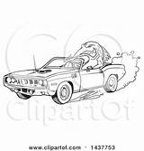 Barracuda Plymouth Car 1971 Hemi Driving Fish Convertible Clipart Lineart Tough Illustration Muscle Lafftoon Royalty Vector Clip 2021 Clipground sketch template