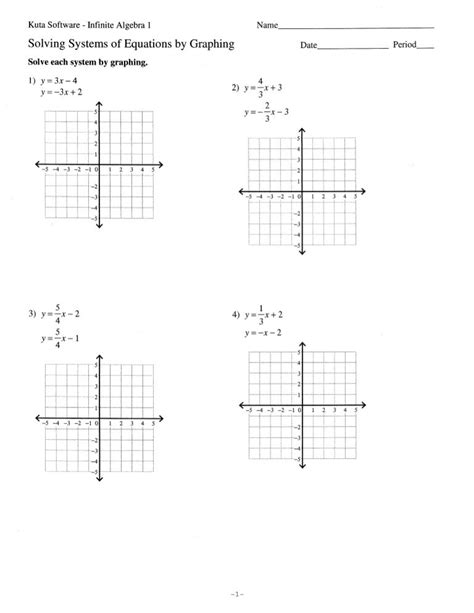 solve systems  equations  graphing
